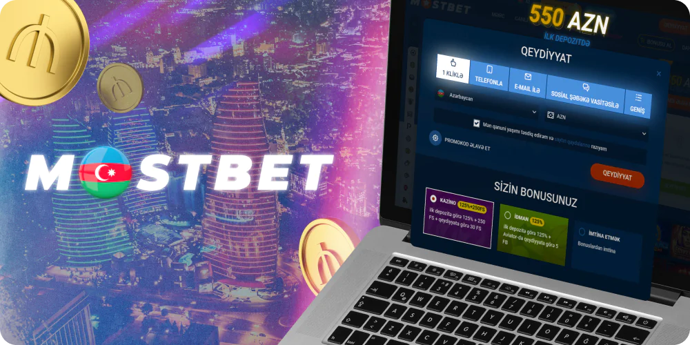 Mostbet-də şəxsi hesabın qeydiyyatı